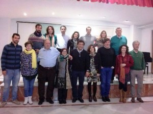 Equipo de la candidatura del PSOE de Cazalla de la Sierra a las elecciones municipales. 