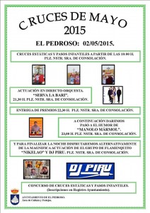 Cartel Cruces de Mayo El pedroso
