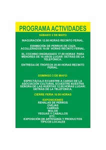 La Puebla-Feria cinegética