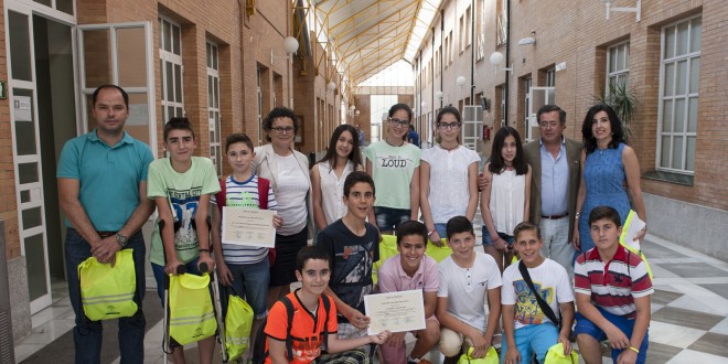 Los alumnos del IES Sierra del Agua de Guadalcanal, ganadores del concurso  “Clase sin humo”