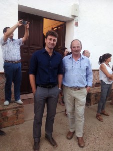  Jan Gavillot y John Galloway, los evaluadores del Geoparque. Foto: La Plaza