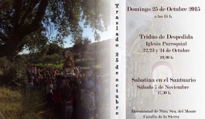 Actos Traslado Virgen del Monte