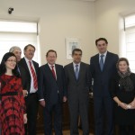 Visita institucional a la sede del Juzgado en Los Escolares en enero de 2014. Foto: Ayuntamiento de Cazalla