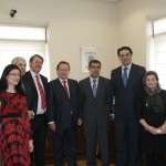 Visita institucional a la sede del Juzgado en Los Escolares en enero de 2014. Foto: Ayuntamiento de Cazalla