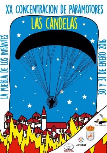 La Puebla de los Infantes-Concentración Paramotores-Candelas 2016