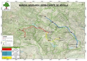 Mapa marcha solidaria Sierra Norte