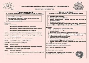 Jornadas Cultivo de Setas en El Robledo